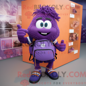 Purple Spaghetti mascot...