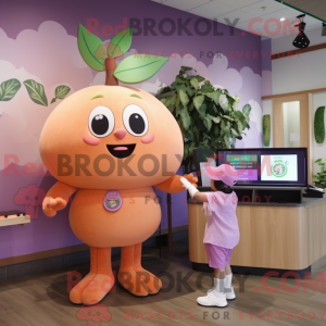 Maskottchenkostüm Peach...