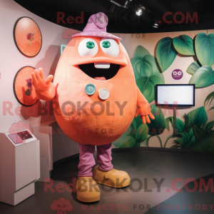 Peach Grape mascot costume...