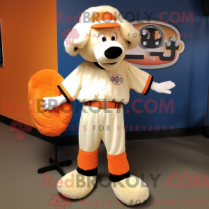 Orange Shepard S Pie maskot...