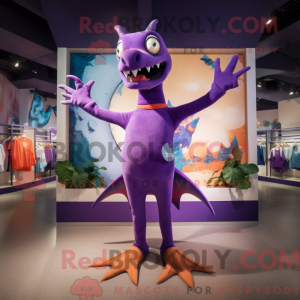 Lilla Pterodactyl maskot...