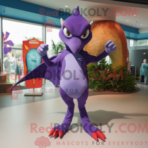 Lilla Pterodactyl maskot...