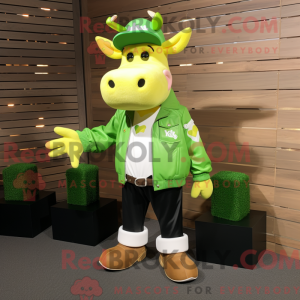Lime Green Jersey Cow...