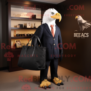 Black Bald Eagle mascot...