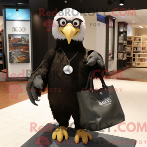 Black Bald Eagle mascot...