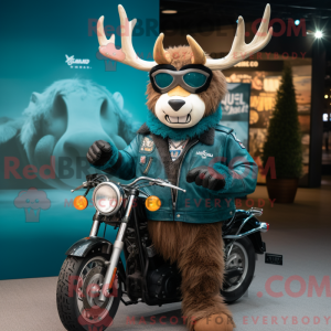 Maskottchenkostüm Teal Elk...