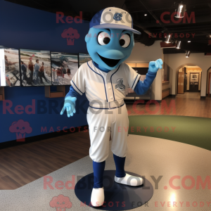 Blauw Gyro-mascottekostuum...