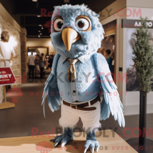 Sky Blue Hawk mascot...