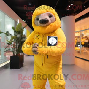 Yellow Giant Sloth mascot...