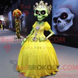 Lemon Yellow Skull mascot...