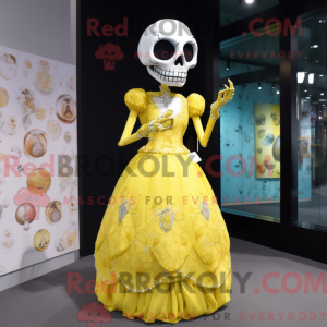 Lemon Yellow Skull mascot...