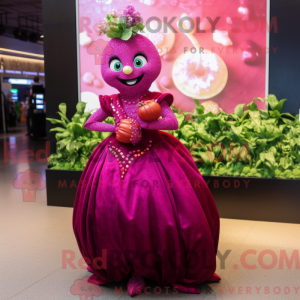 Magenta Beet Maskottchen...