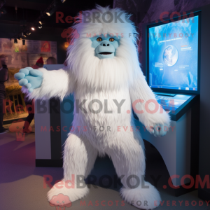 White Yeti mascot costume...