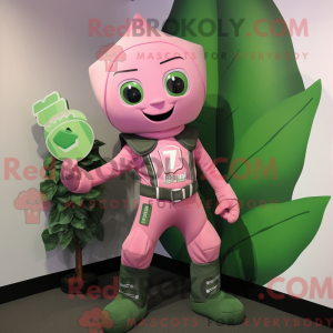 Pink Beanstalk mascot...