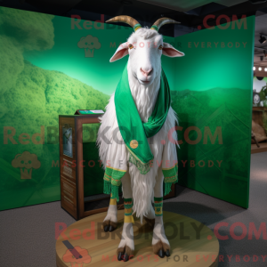 Green Boer Goat mascot...