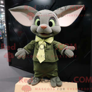 Olive Bat mascot costume...