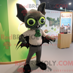 Olive Bat mascot costume...