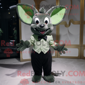 Olive Bat mascot costume...
