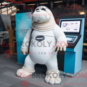 White Walrus mascot costume...