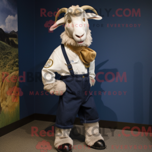 Navy Boer Goat mascot...