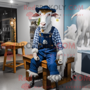 Navy Boer Goat mascot...