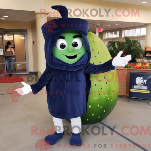 Navy Zucchini mascot...