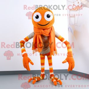 Orange Spider maskot...