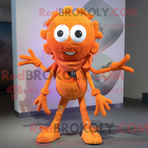Orange Spider maskot...
