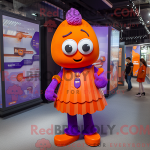 Purple Orange mascot...