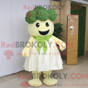 Cream Broccoli mascot...