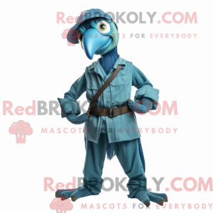 Cyan Archeopteryx maskot...