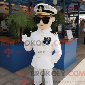White Navy Soldier mascot...