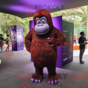 Lilla orangutang maskot...