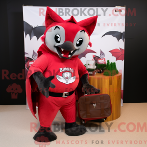 Red Fruit Bat mascot...