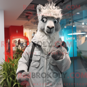 Grande lamamaskotdraktfigur...