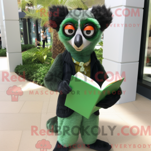 Forest Green Lemur mascotte...