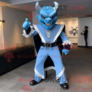 Sky Blue Devil mascot...