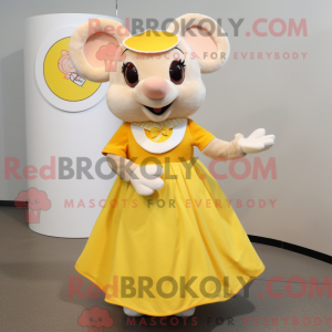 Gul mus maskot kostume...