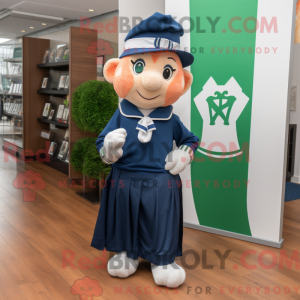 Navy Irish Flag mascot...