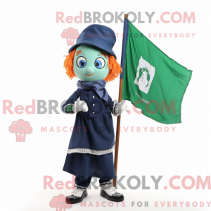 Navy Irish Flag mascot...