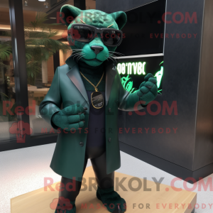 Forest Green Panther mascot...