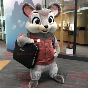 Gray Flying Squirrel mascot...