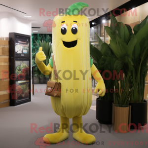 Gold Selleri Maskot Drakt...