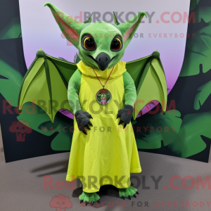 Postava maskota Lime Green...