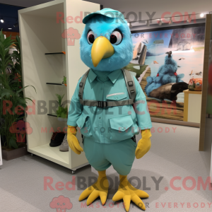 Figura de máscara Cyan...