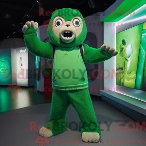 Green Acrobat mascot...