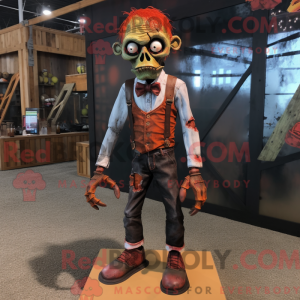 Rust Zombie maskot kostume...