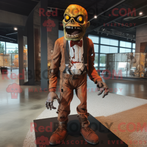 Rust Zombie maskot kostume...
