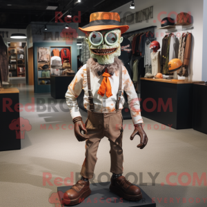 Rust Zombie mascot costume...