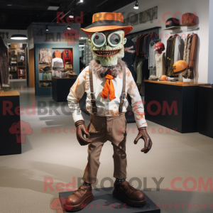Rust Zombie maskot kostume...